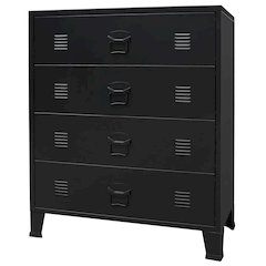 Chest Of Drawers Black Sheet Metal Medium Chest Of Drawers