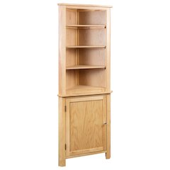 Corner Cabinet Brown Solid oak wood and MDF with oak veneer Medium