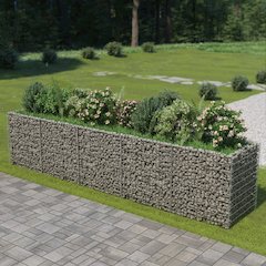 Gabion Raised Bed Silver Galvanized steel