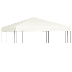 Gazebo Top Cover Cream White Polyester with PVC coating 10 x 10 ft