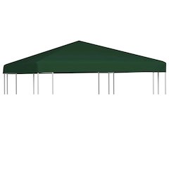 Gazebo Top Cover Green Polyester with PVC coating 10x10ft