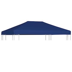 Gazebo Top Cover Blue Polyester with PVC coating 13.1 x 9.8 feet