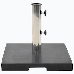 Parasol Base Black Granite, Stainless Steel