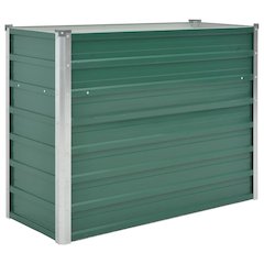 Raised Bed Green Galvanized Steel 39.4 x 15.7 x 30.3 in