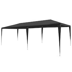 Party Tent Anthracite Polyethylene 10x20 ft Collapsible