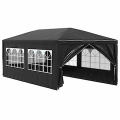Party Tent Anthracite Polyethylene 19.7x9.8x8.4ft