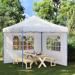 Party Tent Sidewall White 100% PE Decorative Inlays