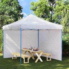 Party Tent Sidewall White 100% PE 9.8 ft x 6.4 ft