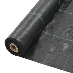 Weed Membrane Black Polypropylene 2 x 16.4 ft Durable