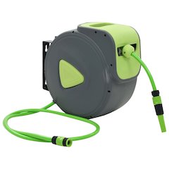 vidaXL Automatic Retractable Water Hose Reel Wall Mounted 98.4'+6.6', 143898