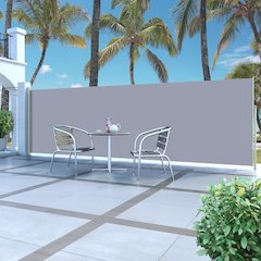 Side Awning Grey Steel frame, 100% polyester fabric with PU coating