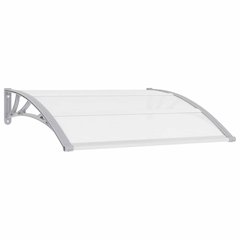 Door Canopy Grey brackets and transparent sheets