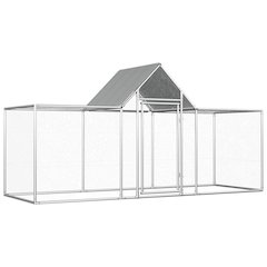 Chicken Coop Silver Galvanized steel Large