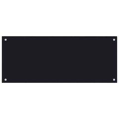 Kitchen Backsplash Black 39.4"x15.7" Tempered Glass