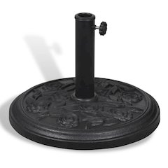 Parasol Base Black Resin Medium Heavy Weight Support