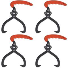 4 pcs Log Tongs with PVC Handle, 141269