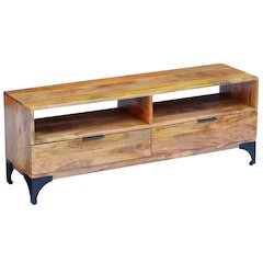 TV Stand Natural Mango Mango wood and steel 47.2 in TV Stand