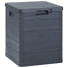 Storage Box Anthracite Plastic (with wood effect) Compact