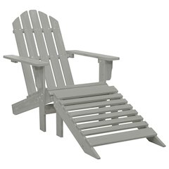 Garden Chair Grey Hardwood Large Durable Garden Chair
