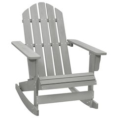 Garden Rocking Chair Grey Hardwood Standard Durable