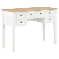 Writing Desk White and Brown MDF and Pinewood Standard