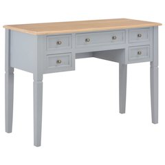 Writing Desk Gray MDF 43.1 in length, 17.7 in width, 30.5 in height