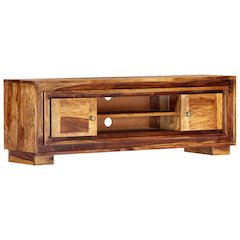 TV Cabinet Brown Solid Sheesham Wood Medium TV Cabinet
