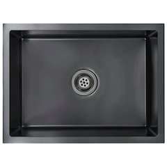Handmade Kitchen Sink Black Stainless Steel