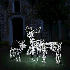 Christmas Light Display Warm White PVC Large Decorative Inlays