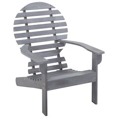 Garden Chair Gray Solid acacia wood Light, easy to move