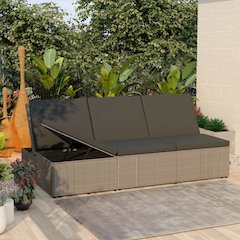 Sun Bed Grey and Dark Grey