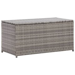 Patio Storage Box Poly Rattan 39.4"x19.7"x19.7" Gray