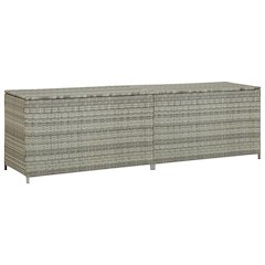 Storage Chest Grey Polyethylene Rattan 78.7 in x 19.7 in x 23.6 in