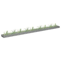 Gabion Raised Bed Silver Galvanized steel Large Durable
