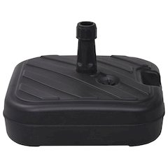 Umbrella Base Black HDPE Medium Umbrella Base Rectangular