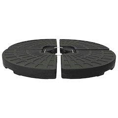 Umbrella Base Black HDPE Plastic Large Heavy Weight Endurance
