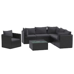 Garden Sofa Black