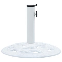 Umbrella Base White Cast iron 15.7 in diameter base