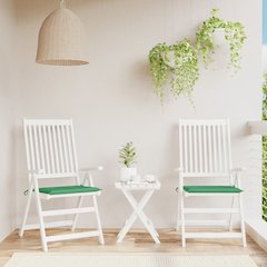Chair Cushion Set of 2 Green Oxford fabric (100% polyester)