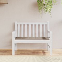 Garden Bench Cushion Taupe Oxford fabric (100% polyester)