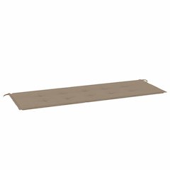 Garden Bench Cushion Taupe 100% polyester 59.1 x 19.7 x 1.6 in