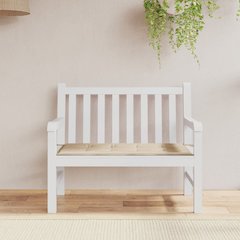 Garden Bench Cushion Beige Oxford fabric, Foam fiber 39.4 x 19.7 in