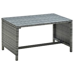 Coffee Table Anthracite Poly Rattan 27.6 x 15.7 x 15.0 in