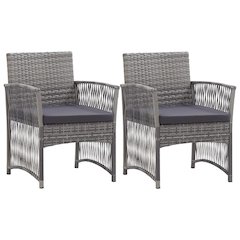 Garden Chair Anthracite and Dark Grey