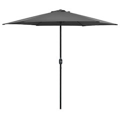 Garden Parasol Anthracite Aluminum 8.9 ft diameter