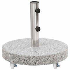 Parasol Base Grey Granite and stainless steel Medium