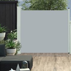 Side Awning Grey Polyester with PU coating, powder-coated iron
