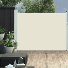 Side Awning Cream 100% Polyester fabric and Powder-coated steel