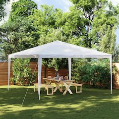 Party Tent White Polyethylene 13x13 feet Water-resistant
