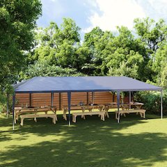 Party Tent Blue Polyethylene 13.1 x 29.5 ft UV-resistant